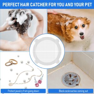 20 Pack, Disposable Shower Drain Hair Catcher Mesh Stickers