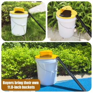 Mouse Trap (3 Packs), Indoor and Outdoor Trap Bucket, Automatic Reset Trap Bucket lid, Human Trap, Reusable Trap Bucket lid, Compatible with 5-Gallon Bucket