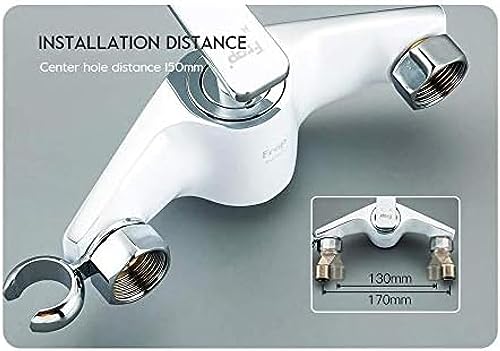 MINJING Faucets, Water-Tap Bath Shower Systems Bidet Wall Mounted Bathroom Shower Tap Bidet Toilet Sprayer Bidet Toilet Washer Mixer Faucet