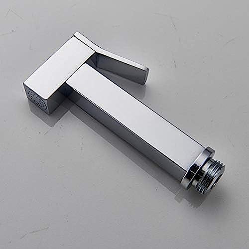 MINJING Bidet Sprayer Head Wall Mounted Bathroom Bidet Faucet Shower Faucet Toilet Bidet Muslim Brass Washer Tap-Black Bronze Bidet,Chrome Bidet Faucet