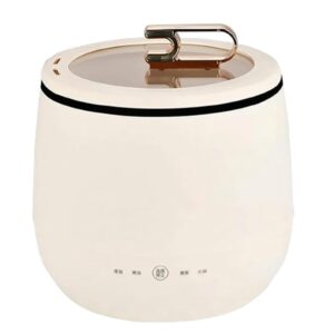 bturegsau smart mini rice cooker, multi-function cooker, mini hot pot rice cooker, portable mini rice cooker,creamy-white