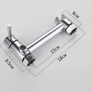 MINJING Wall Mounted Bidet Sprayer Kit for Toilet Chrome Button Hand Held Sprayer Toilet Faucet Attachment for Pet Bath/Personal Hygiene,Spring Hose