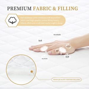 Bundle Safe and Sound Waterproof Quilted Mattress Pad + Waterproof Quilted Mattress Pad （White ＆ Grey）