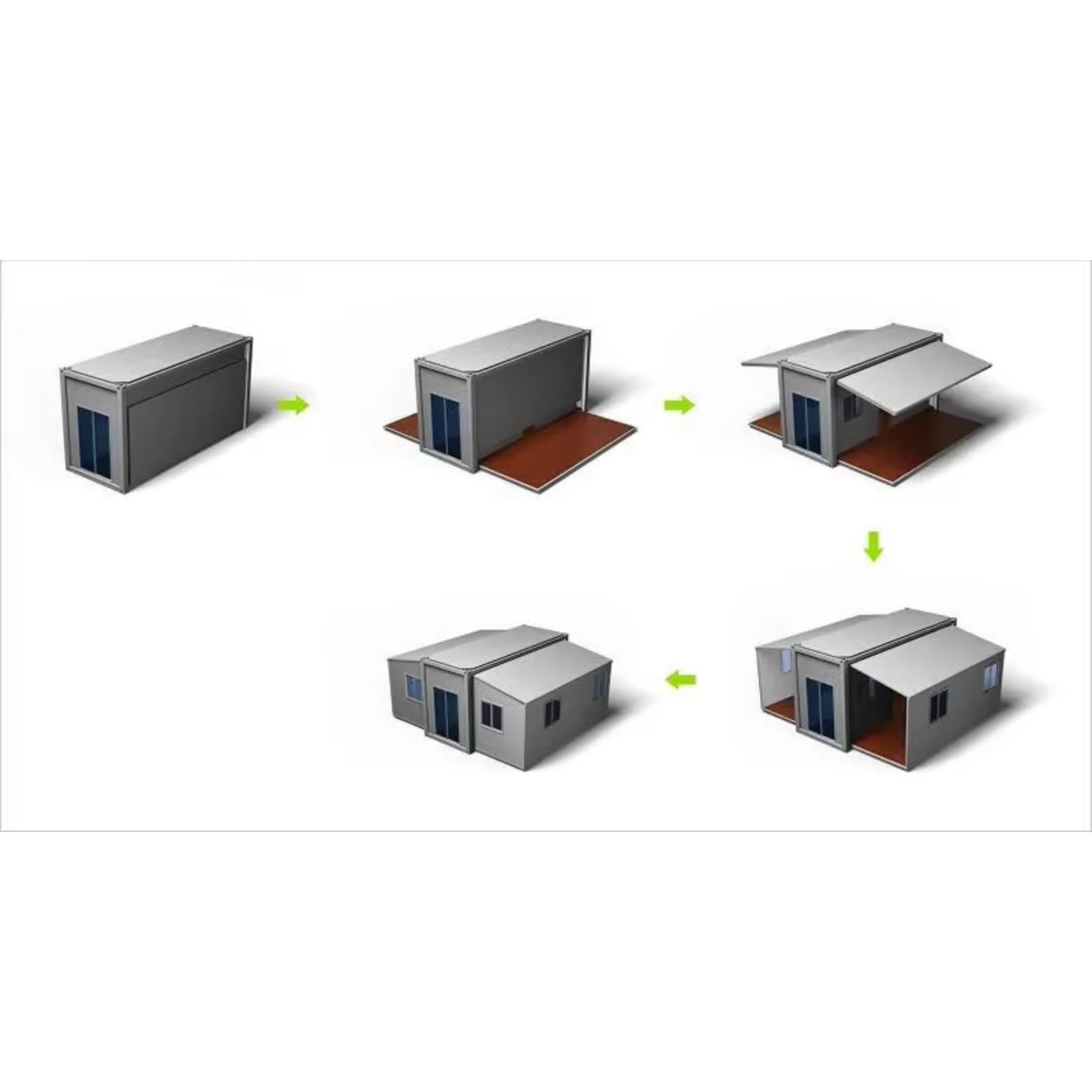 Modular Expandable Homes 20 ft 40 ft Expandable 2 Bedroom Container House Home Australia Expandable Tiny House