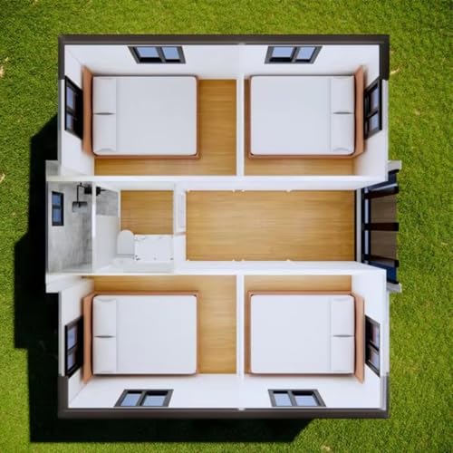 Fast Build Foldable and Expanded Container House Vacation Room with Bathroom Tiny House 40ft Prefabricated House