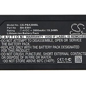 SCESMIA Replacement Battery for B-Rother PT-E300, PT-E500, PT-E550W, PT-H300, PT-H300LI, PT-H500LI, P-Touch H300/LI, PT-P750W Portable Printer 7.4 V 2600 mAh