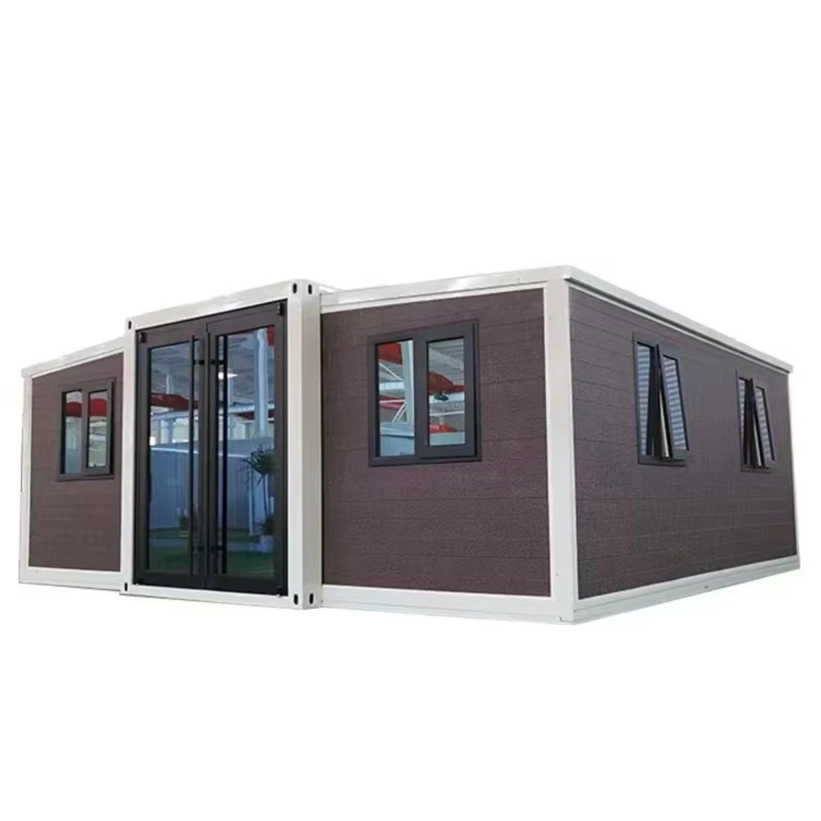 prefabricated Modern Houses Folding Double Wings Container Houses 20ft Expandable Tiny Home