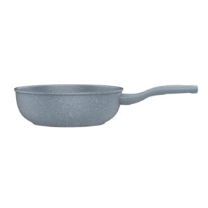 TAYAMA Marble Die-Cast (30 cm) Wok Pan, 11.8", Gray