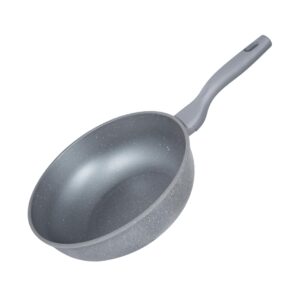 TAYAMA Marble Die-Cast (30 cm) Wok Pan, 11.8", Gray