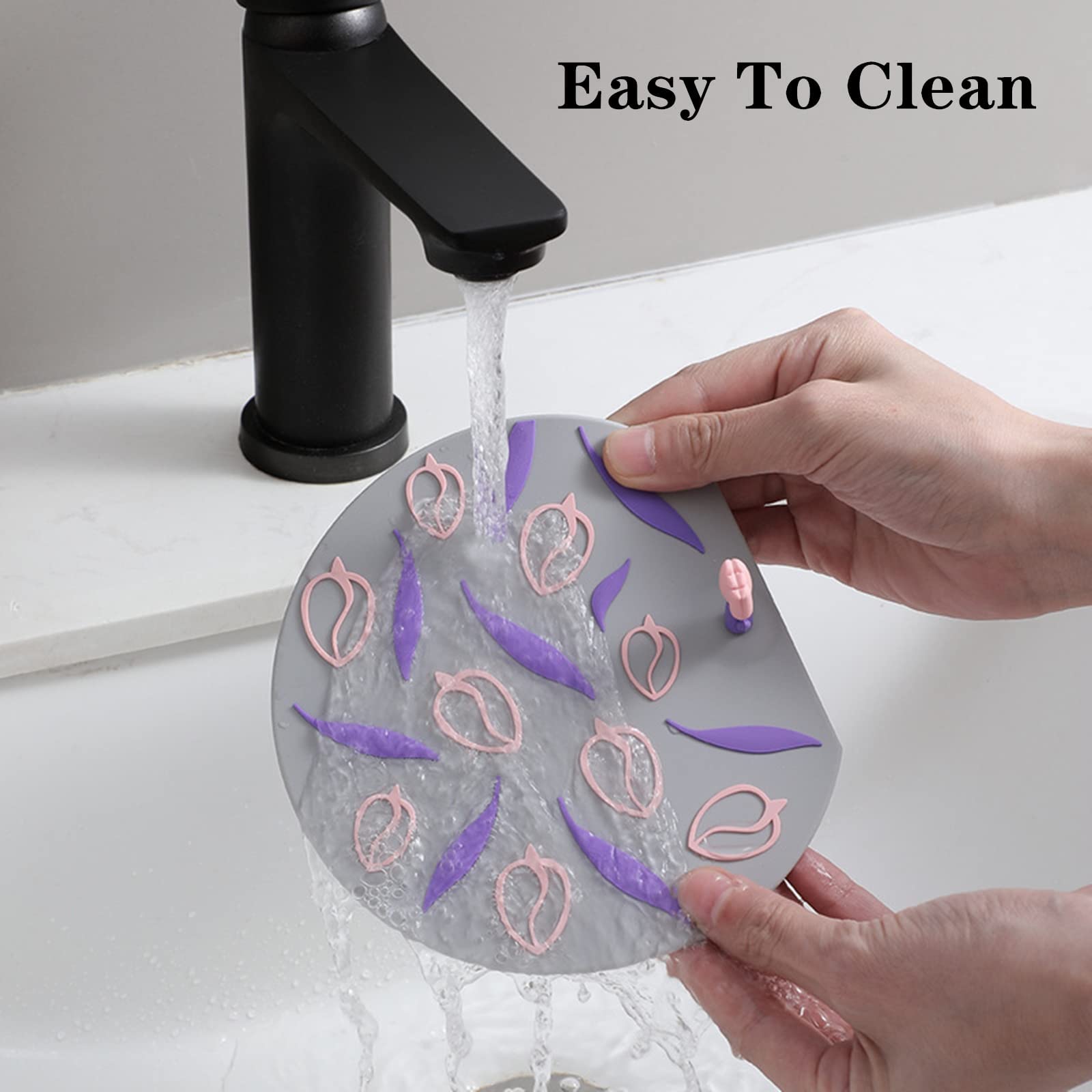 MAOYONG Silicone Drain Stopper for Bathroom, Bathtub, and Kitchen Sink - Anti-Odor Plug 3 Pack