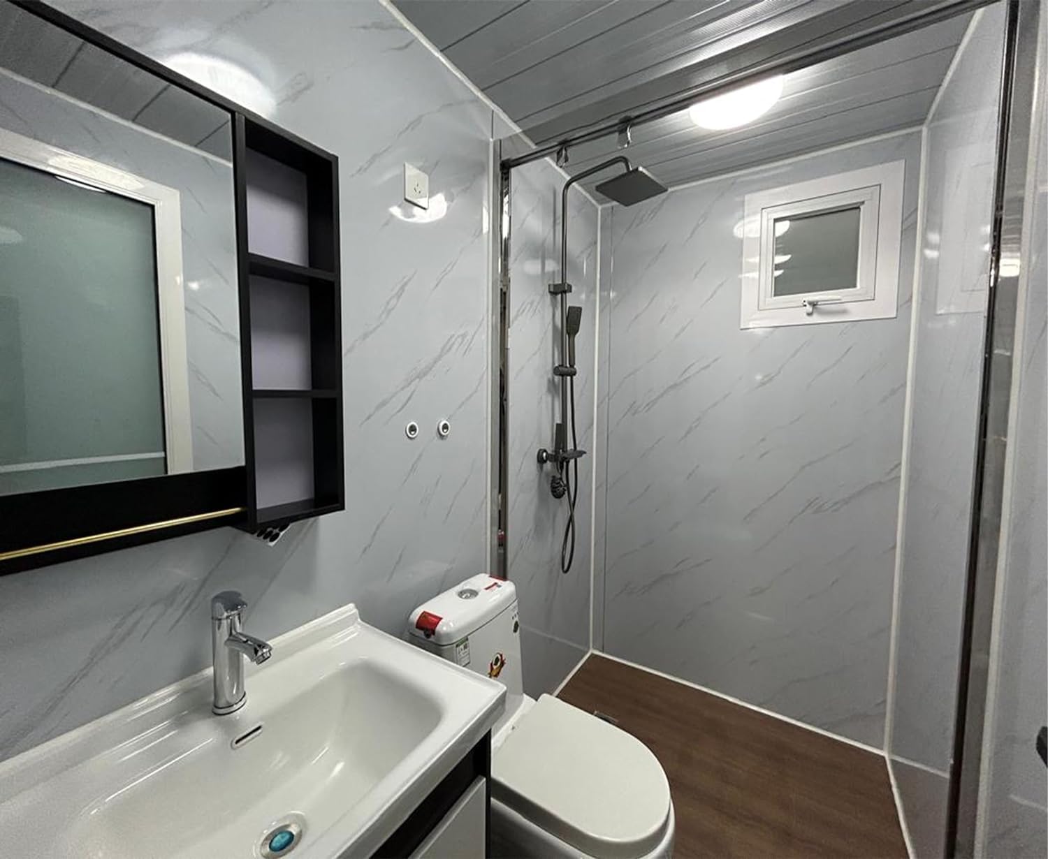 Double Story Fully Equipped Bathroom 20ft 2 bedrooms prefab Expandable Container House 20ft Luxury Home Stairs with Toilet, Kitchen, Bathroom, Living Room