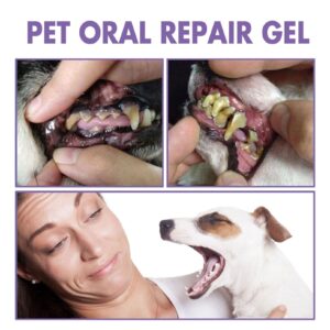 Pet Oral Repair Gel, Pet Oral Repair Gel for Dogs, Pet Oral Restoration White Gel, Pet Oral Restorative Gel, Pet Breath Freshener Gel, for Dogs & Cats (2PCS)