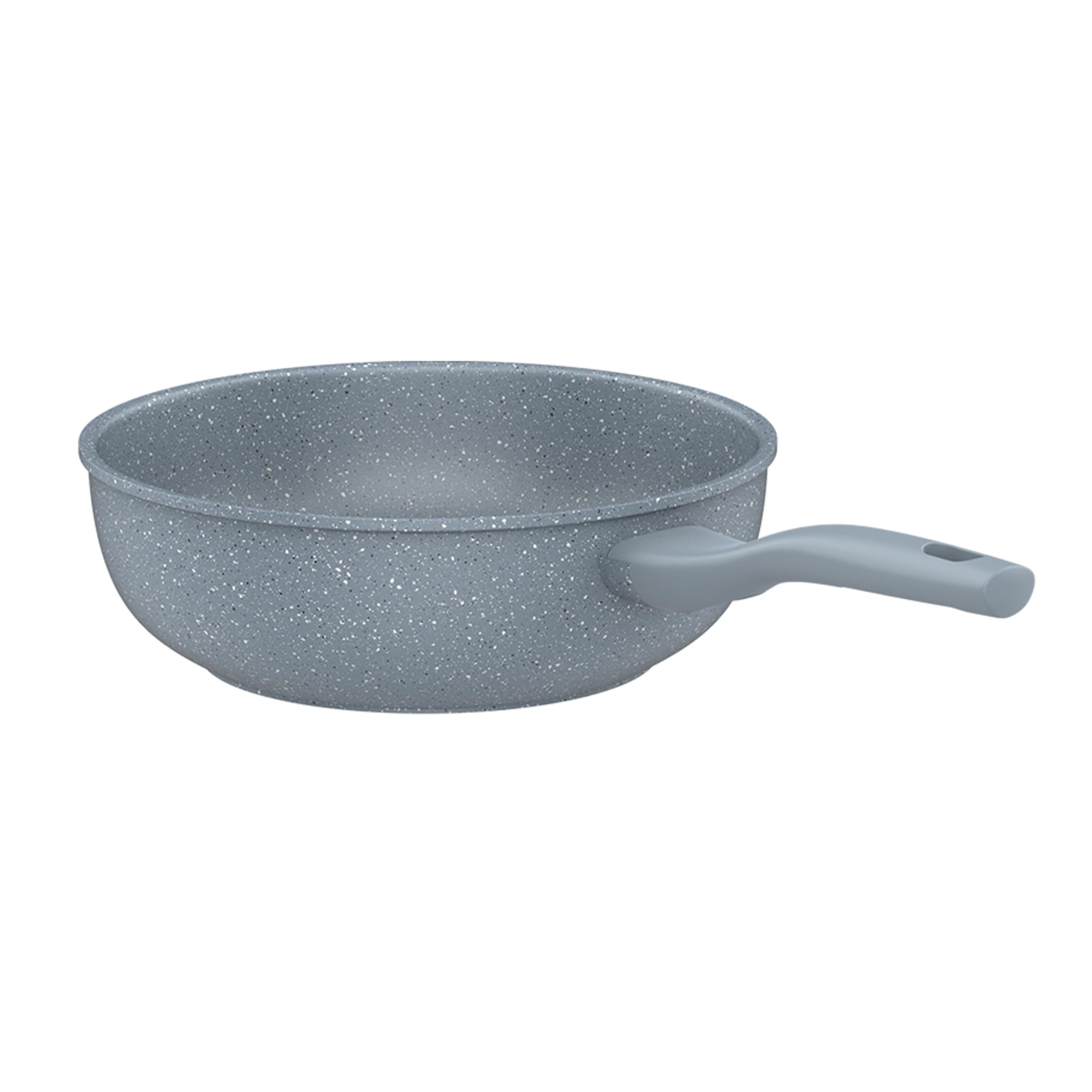 TAYAMA Marble Die-Cast (30 cm) Wok Pan, 11.8", Gray