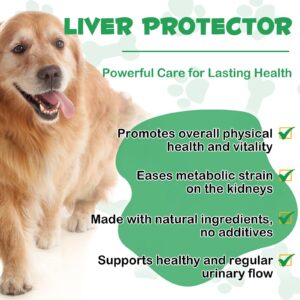 Liver Support for Dogs, Liver and Kidney Support for Dogs with Natural Herbal Extract Helps Balance Dogs Liver & Kidneys Health, Pet Supplement - Liver Support Drops to Improve Dog Energy - 2 fl.oz