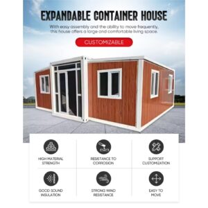 Other Prefab Houses 2 Bed 1 Bath Home 30FT Expandable Folding Mobile Tiny House Prefabricated with Container House