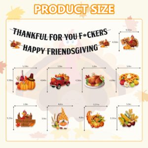 Friendsgiving Party Decorations Include Happy Friendsgiving Banner Thankful for You Banner Friendsgiving Hanging Swirl Friends Theme Friendsgiving Party Supplies