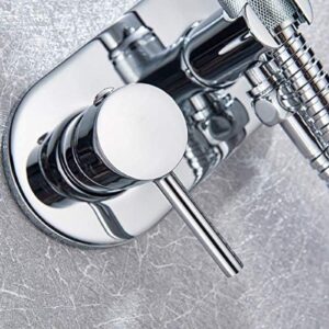 handheld bidet toilet sprayer head brass chrome portable bidet shower set wall mounted hot cold water bidet mixer faucet