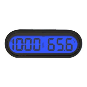 YUELER 2 in1 Convenient Car Digital Clock Convenient Accurate Dashboard Clocks Blue Digital Clock