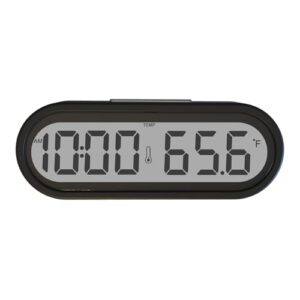 yueler 2 in1 convenient car digital clock convenient accurate dashboard clocks blue digital clock