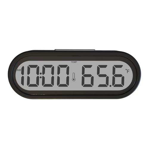 YUELER 2 in1 Convenient Car Digital Clock Convenient Accurate Dashboard Clocks Blue Digital Clock