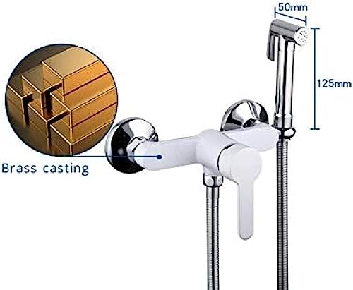 MINJING Kitchen Taps Bidets Brass Bathroom Shower Tap Bidet Toilet Sprayer Bidet Washer Mixer Muslim Shower Hygienic Shower Toilet Faucet