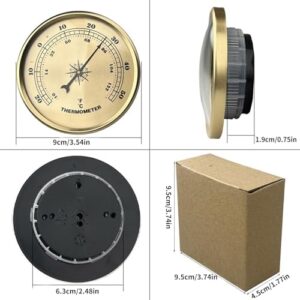 YUELER 90mm Diameter Gauge for Accurate Temperature Reader for Home and Lab Use