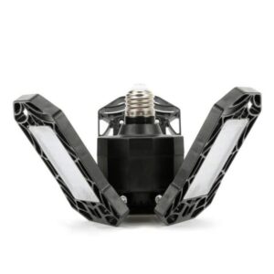 360-degree Triple Garage Lighting - Black