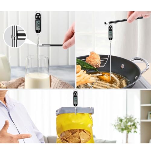 YUELER Read Digital with Clip Measure and Temperature for Baking Cooking