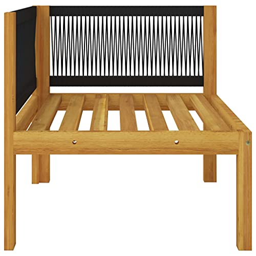 YELWHI Furniture Sets 2-Seater Patio Bench with Cushions Solid Acacia Wood,Sturdy Acacia Wood Patio Bench with Removable Cushions for Outdoor Comfort and Style Outdoor Furniture