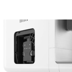 SMEG NEW Fully Automatic Espresso Machine w/Integrated Milk Frothing and Coffee Grinder 10 Preset Beverages 19 Bars of Pressure Space Saving Energy Efficient Thermoblock Heating BCC13WHMUS Matte White