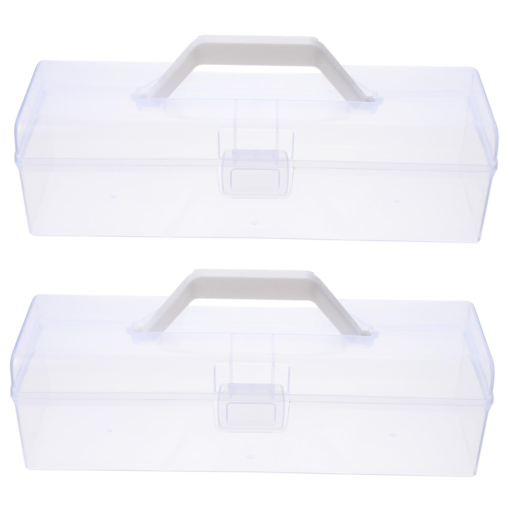 SHINEOFI 4 Pcs Calligraphy Tool Box Clear Pencil Case Large Clear Storage Bins Containers with Lids Sundries Storage Case Painting Tools Storage Case Storage Cases Toolbox Plastic