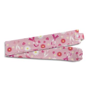 Gomyblomy Daisy Pink Ribbon Stethoscope Cover Pink Stethoscope Cover Scrunchie Stretchy Stethoscope Cover Sleeves for Nurse Doctors 2 Pack Stethoscope Accessories