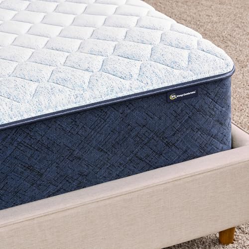 Serta Sleeptrue Medium 12" Queen Hybrid Mattress in a Box, Cooling, Breathable, and Pressure Relieving - 100 Night Trial, CertiPUR-US Certified and 10 Year Limited Warranty