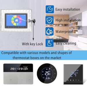 Meiliyizu Secure Thermostats Locks Box With Key Thermostats Locks Box Acrylic Guard For Temperature Regulator