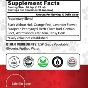 Intestinal Cleanse for Dogs and Cats, Digestive and Intestinal Support, Liquid Herbal Supplement for Gut, Health and Support, Promotes Beneficial Flora Growth, 4 Fl Oz