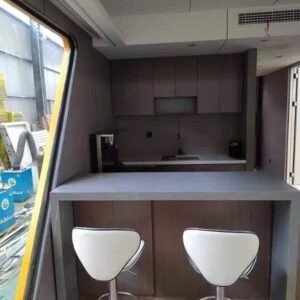 Futuristic Mobile Capsule Home - 1 Bedroom, Full Bathroom, Kitchen & Living Area - Sleek Portable Cabin