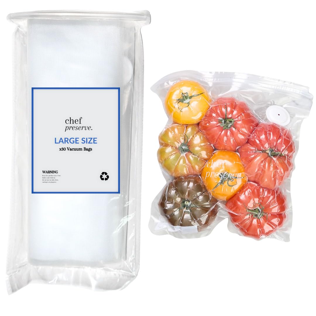 Chef Preserve Vacuum Sealer Bags Large Size 30 Bags