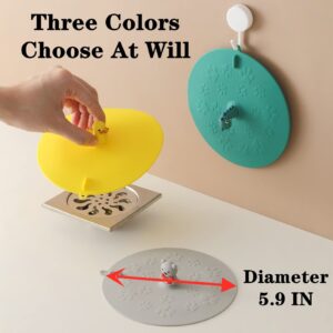 MAOYONG Silicone Drain Stopper for Bathtub and Kitchen Sink, Anti-Odor & Anti-Clog Plug for Bathroom, Shower 3 Pack