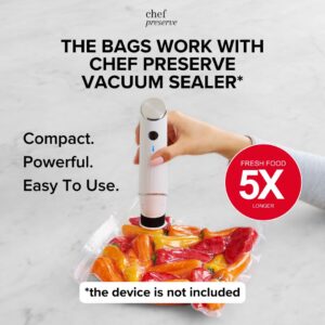 Chef Preserve Vacuum Sealer Bags Large Size 30 Bags