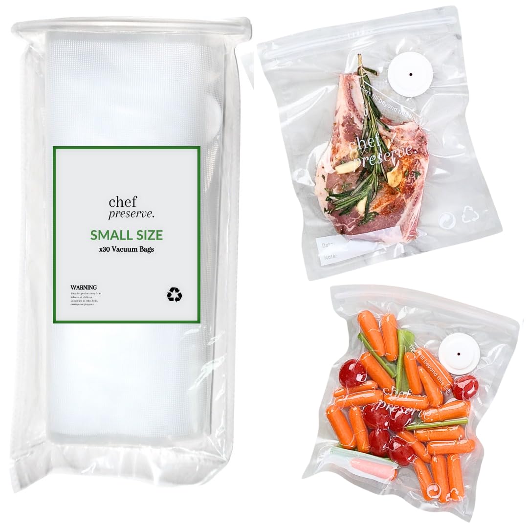 Chef Preserve Vacuum Sealer Bags Small Size 30 Bags