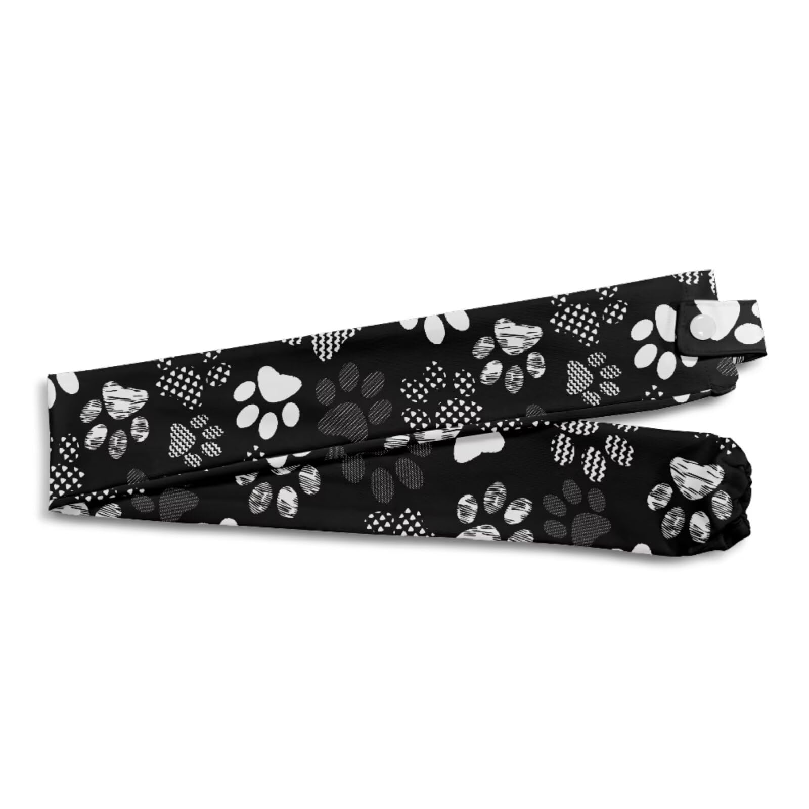 Gomyblomy Dog Paw Print Stethoscope Cover 2 Pcs Stethoscope Sleeve Elastic Fabric Stethoscope Cover Scrunchie for Nurses Pediatrics Doctors Cute Stethoscope Accessories