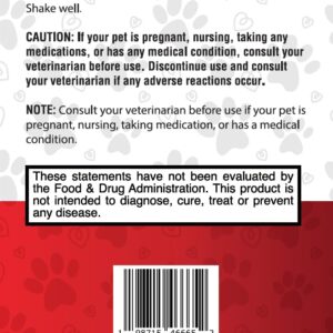 Intestinal Cleanse for Dogs and Cats, Digestive and Intestinal Support, Liquid Herbal Supplement for Gut, Health and Support, Promotes Beneficial Flora Growth, 4 Fl Oz