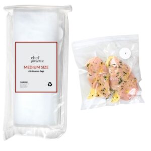 chef preserve vacuum sealer bags medium size 30 bags