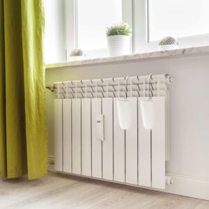 4 Pieces White Ceramic Radiator Hanging Humidifier Set，Controls Dry Air Moisture Humidity with Free Hanging S Hooks，Eco Friendly No Electricity Required, Easy to Clean (Ceramic White)