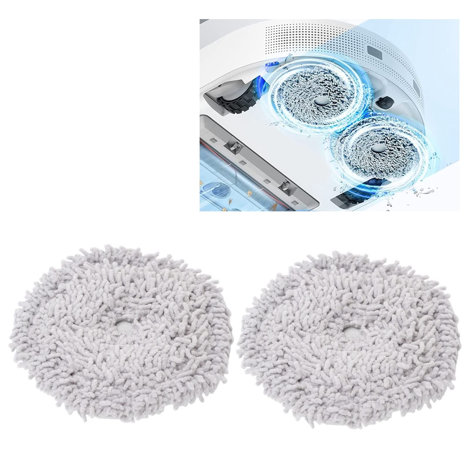 Sweeper Cleaning Mop Cloth Strong Water Absorption Multi Layer Splicing Structure for Household W10 W10 PRO