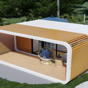 OneSpaceHub Modern Design Luxury Fashion Garden Pod Modular Cabin Home (20FT with Terrace)