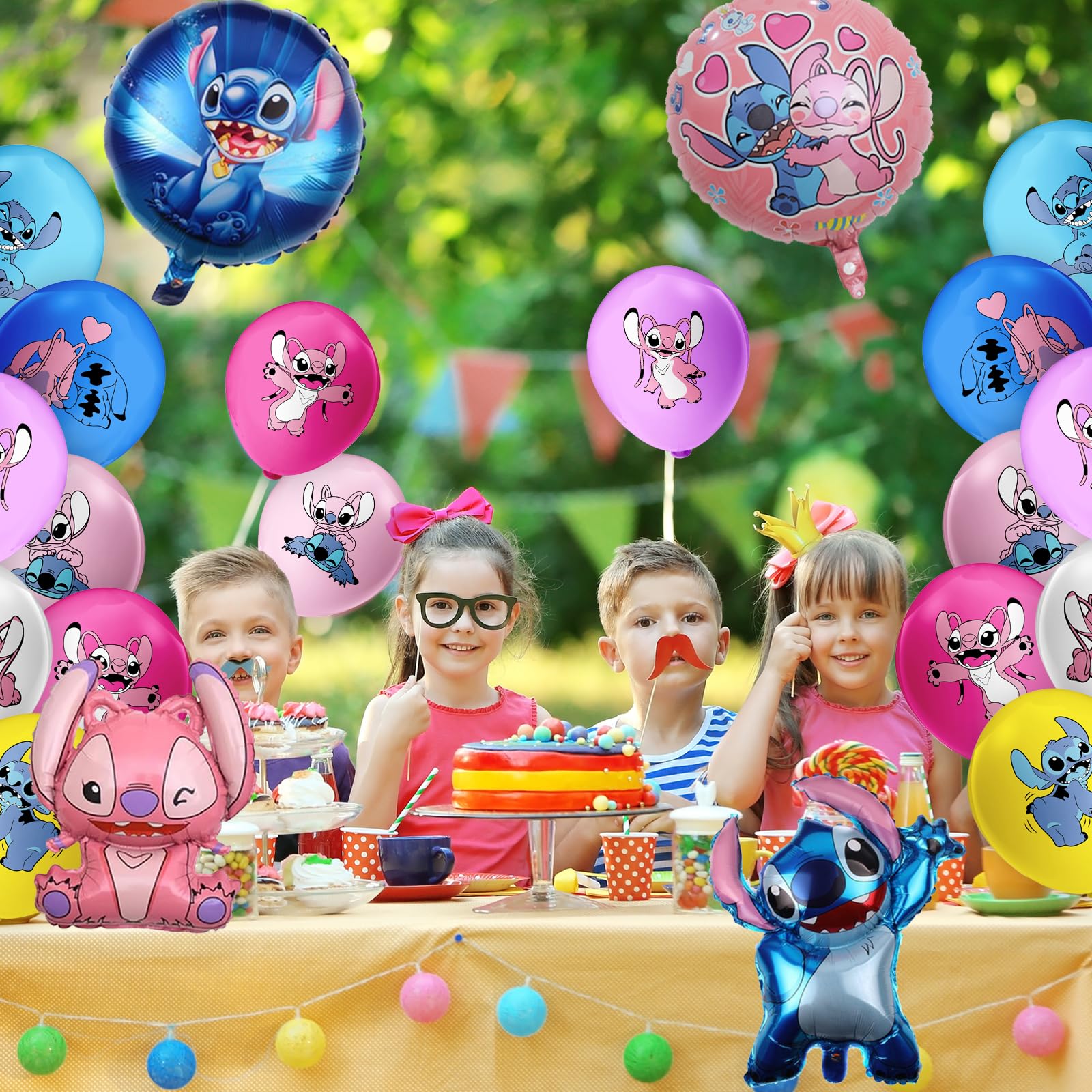 Stitch Balloons 39pcs Stitch Balloons for Birthday Party Decorations Stitch Birthday Party Supplies Stitch Balloons Arch Balloons Party Decor.