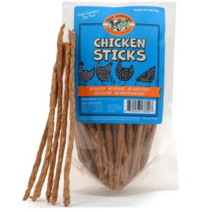 pack approved chicken sticks for dogs - dehydrated chicken dog treats & single ingredient dog treat - high protein, low fat dog treats - chicken treats for dogs - crunchy dog chew sticks - 6.2oz