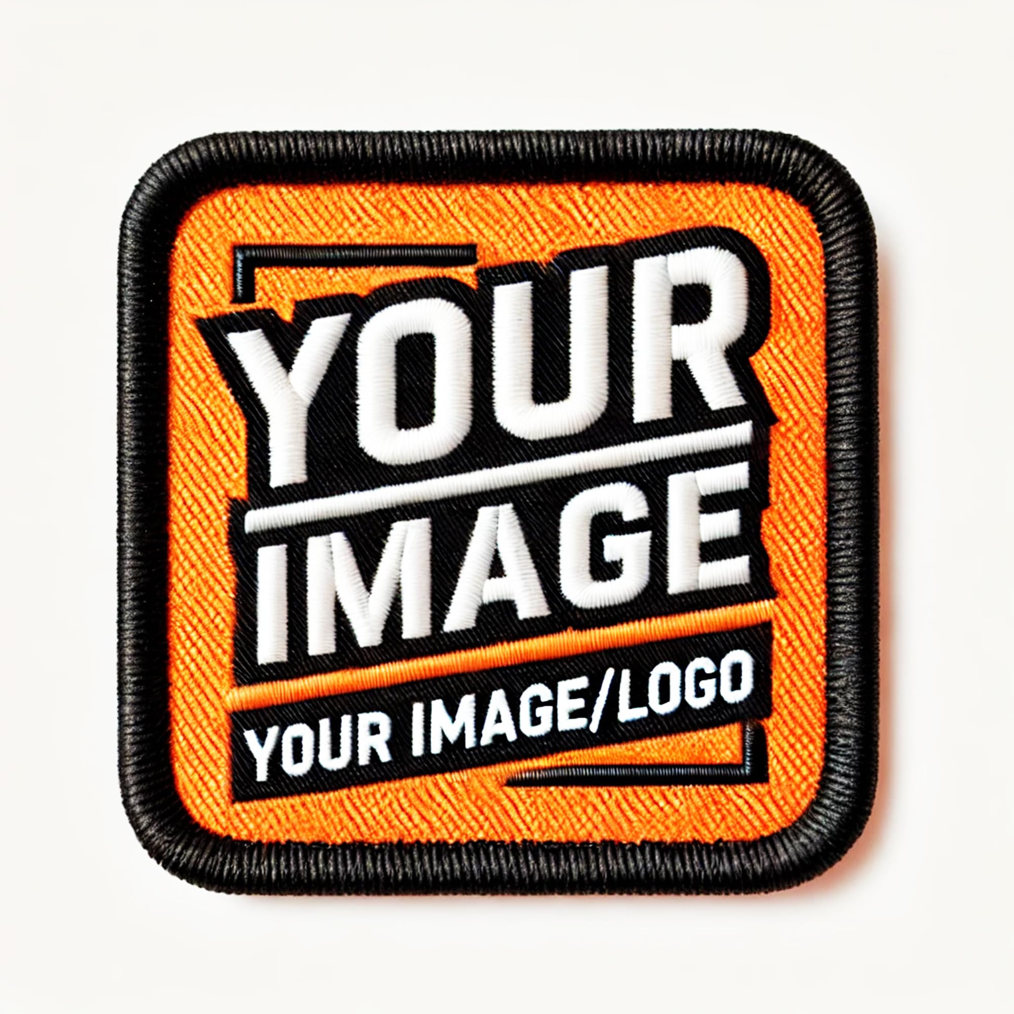 2 Pack Custom Image Patches, Embroidered Customized Logo Patch, Custom Embroidered Patches Iron On, Sew On Name Patch, Create Your Own Embroidery Patch, Custom Hook and Loop Patches, Custom Text Patch