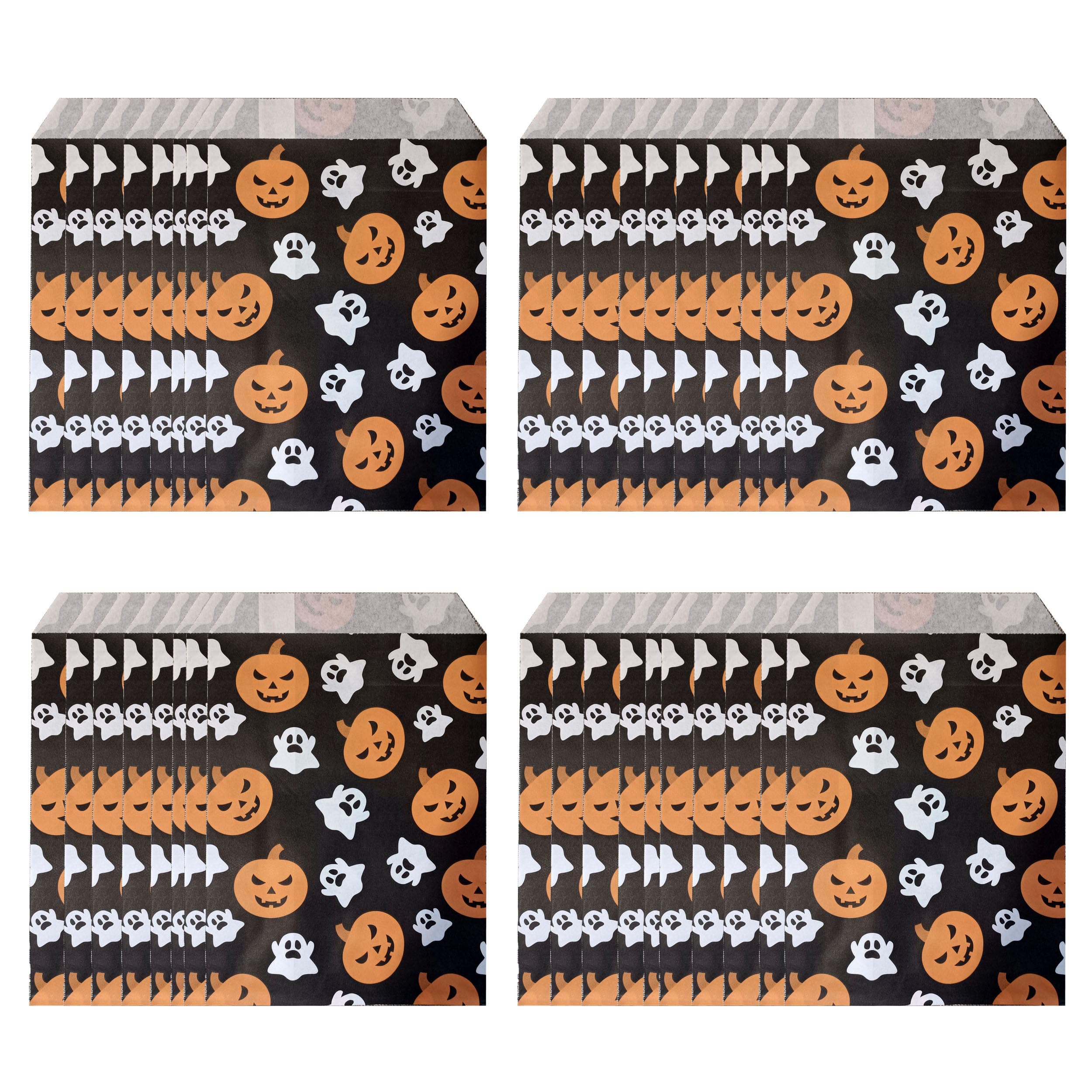 MENDERRY Paper Halloween Treat Candy bags Trick or Treat Bags Treat Bags Party Favor Cookie Bag